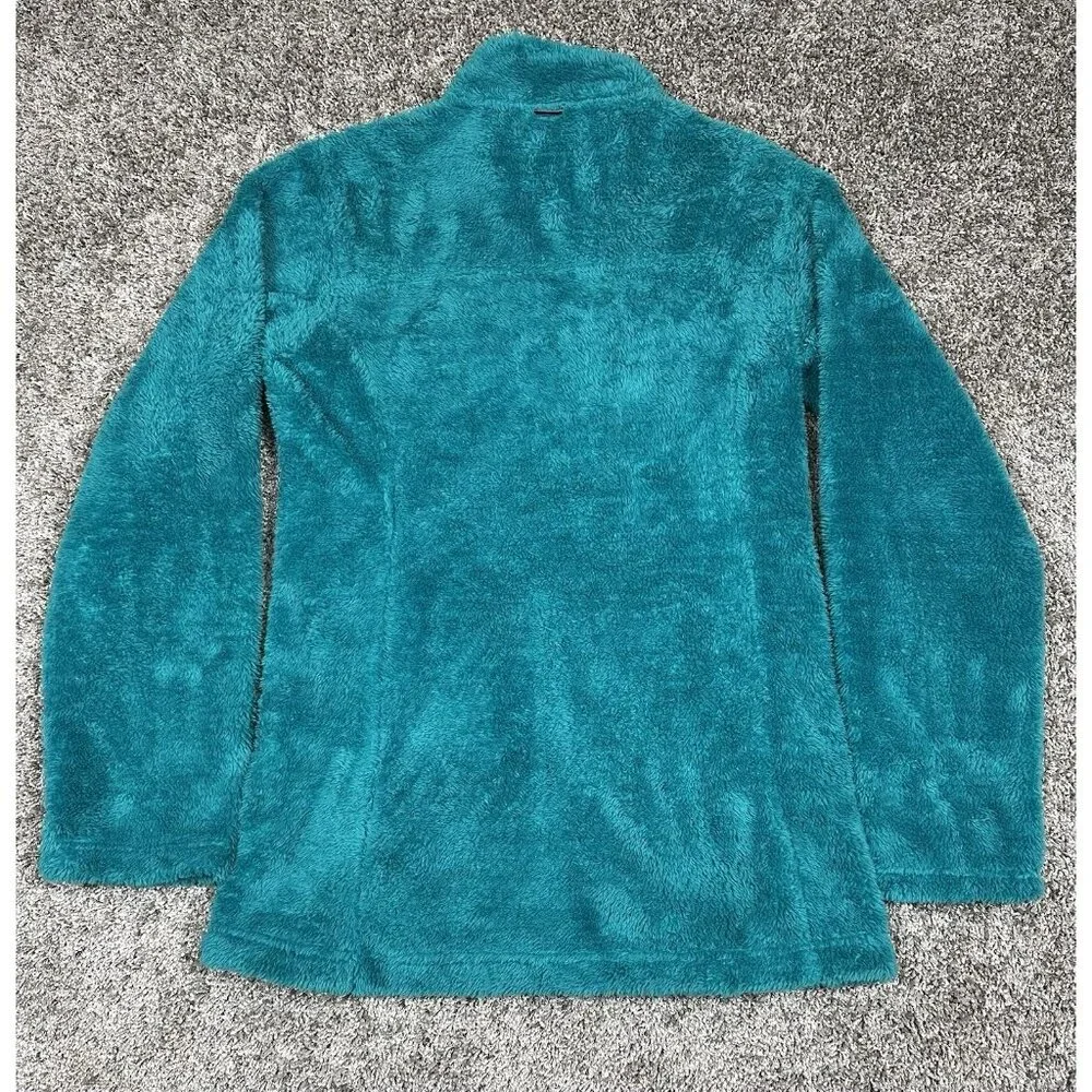 The North Face Jacket Women’s M Osito 2 Teal Blue Fuzzy High Loft Fleece FA15 - Picture 14 of 16